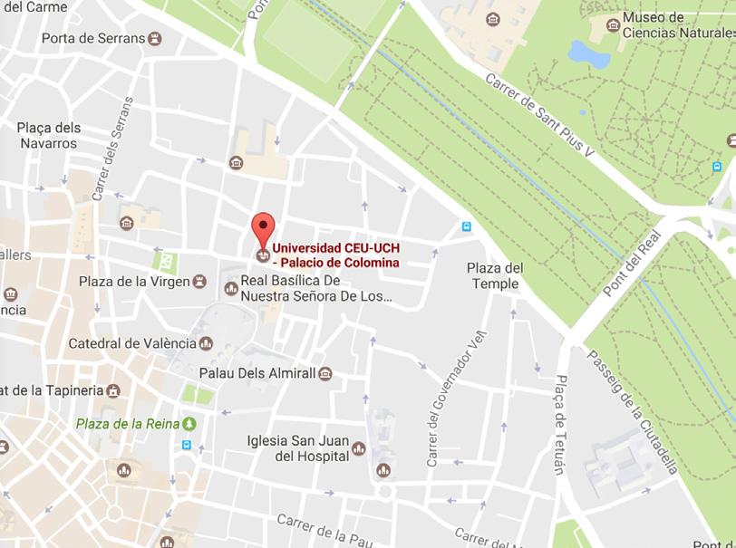 6 DATOS DE INTERÉS SEDE DEL CONGRESO Palacio de la Marquesa de Colomina c/almudín, 1