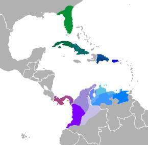 El español caribeño El español caribeño es un conjunto de dialectos del idioma español predominante en las Antillas mayores y la Cuenca del Caribe.