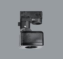 000 Adaptador trifásico ERO con enchufe Schuko. 250V, 10A. ubierta superior: material sintético, negro. L 71mm, B 56mm, H 90mm. 79368.
