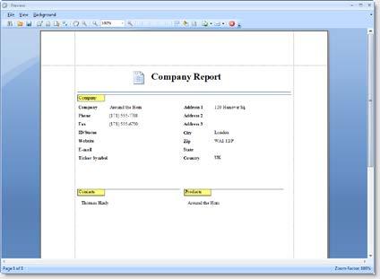 suficientes, el diseñador integrado de informes permite a los usuarios