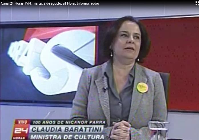 Canal 24 Horas TVN, martes 2