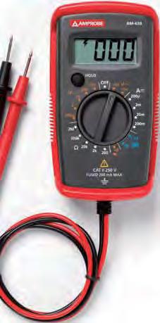 estándares y tomas GFCI Verifica el cableado correcto Detecta 5 tipos diferentes de fallas en el cableado Certificado de seguridad CSA CARACTERÍSTICA AM-420 VP-1000 ST-102B Tensión CA 200,0 / 250 V
