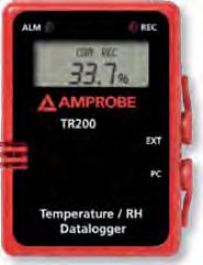 temperatura y humedad relativa TR300 Se puede colocar en la pared, se sostiene solo o se puede colocar en un trípode, este registrador de datos se configura a su aplicación.