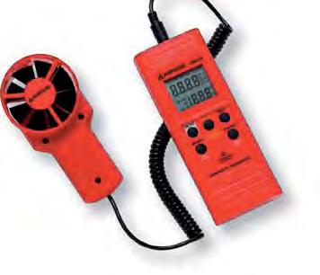 Anemómetro con sensor de precisión flexible TMA10A El TMA10A, la herramienta fundamental para los técnicos de calefacción, ventilación y aire acondicionado mide la velocidad o el volumen del aire
