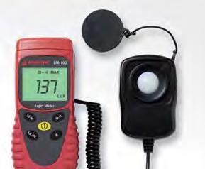 El TACH-10 es un tacómetro universal económico que mide la velocidad de rotación y de superficie mediante métodos tanto con contacto como sin contacto.