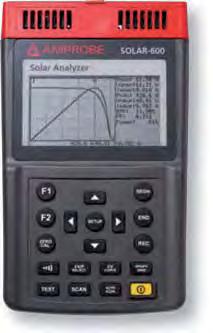- Reseñas de clientes del SOLAR-100 Retención de valores en pantalla ACCESORIOS INCLUIDOS: Batería (instalada), estuche, manual del usuario Analizador solar SOLAR-600 Instale, mantenga, solucione