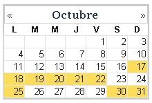 SkinR: Calendario Tipo
