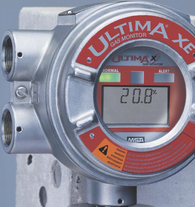 Aportan una Gama única de Prestaciones La serie ULTIMA X de monitores de gas está disponible con sen sores catalíticos para gas combustible, sensores electroquímicos para tóxicos y oxígeno (ULTIMA