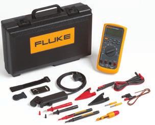 Fluke 88V y 77 IV Para automotor, servicio de campo o reparaciones en el banco de trabajo Multímetro para automoción Fluke 88V El multímetro para el automotor Fluke 88V está diseñado para ayudar a