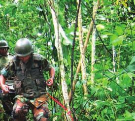El aseguramiento ingeniero de las misiones del Ejército de Nicaragua, incluyó la destrucción de municiones en mal estado, el estudio del teatro de operaciones militares y tareas de acción social en