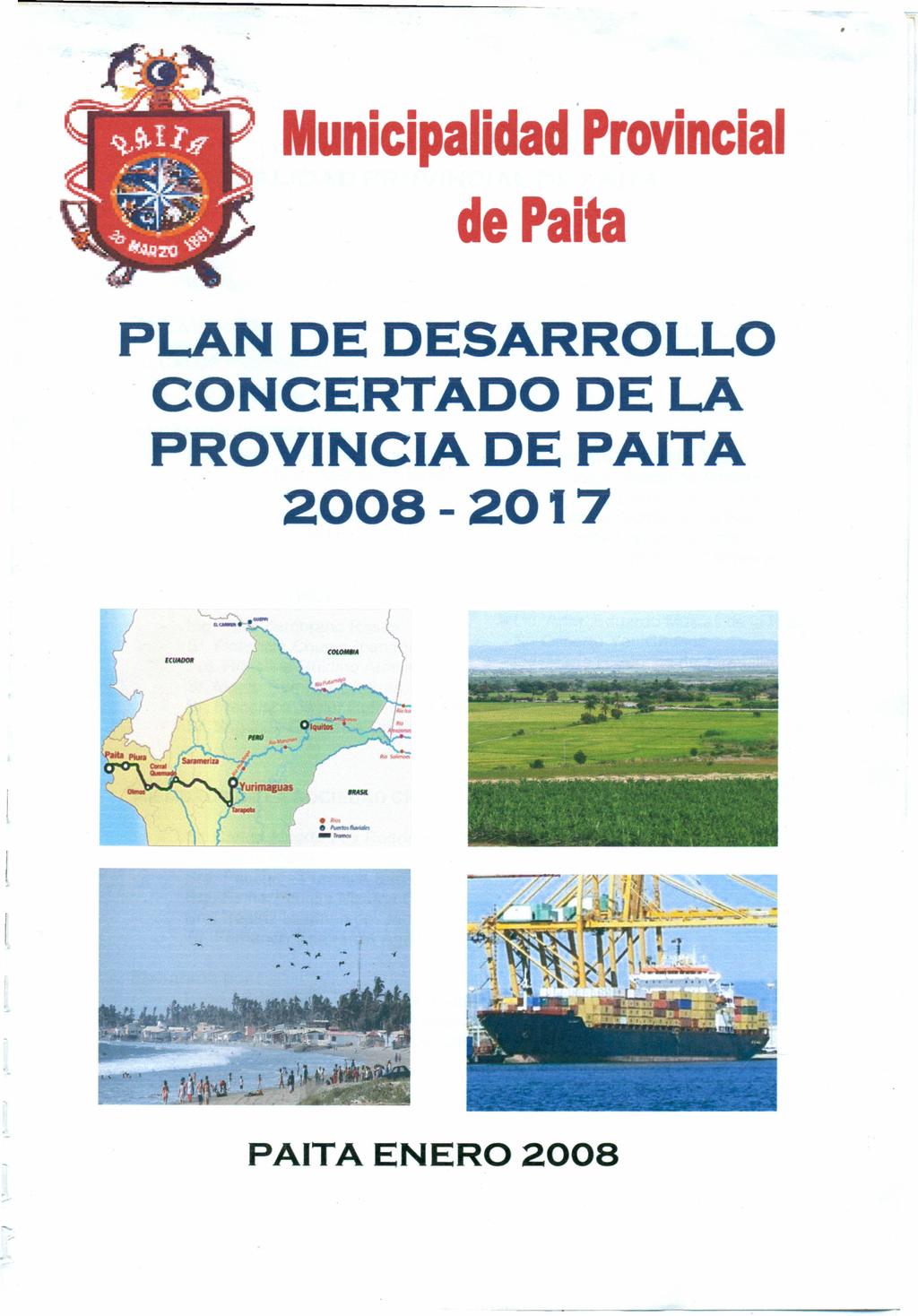 Municipalidad Provincial de Paita PLAN DE DESARROLLO CONCERTADO