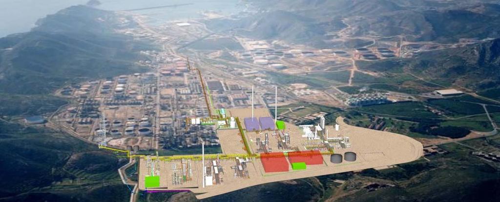 Downstream: Ampliación de la refinería de Cartagena y aumento de la conversión Aumento de la conversión a 76% Duplicación de la capacidad hasta 220.