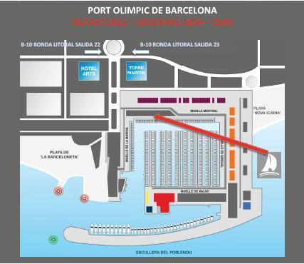 Puerto de Castelldefels: 195 /día Puerto de Sitges: 195 /día Otros Puertos: a consultar - Posicionamiento al puerto (traslado del Catamarán) Temporada alta - 210 /hora Resto temporada - 130 /hora