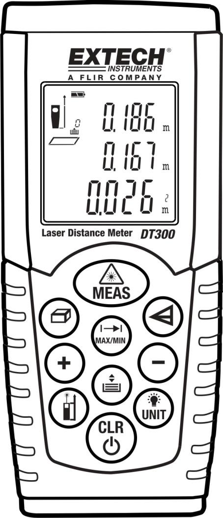 Manual del usuario Telémetro láser Extech DT300
