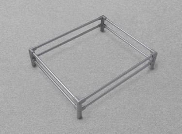 Cajones - Sistema railing para estantes extraíbles Indicaciones para el montaje - Espesor del fondo: 16 mm aconsejado. - Montaje barandillas y soportes: a inserción.