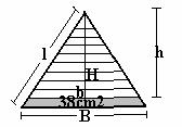 Por 9 9 otro lado se tiene como dato del problema que el área de la parte mayor tiene 38cm, esto se puede utilizar de la siguiente manera: B H b h = 38cm 10 10 h b 9 9 b h = 38cm b h 81 = 38 = 16 19