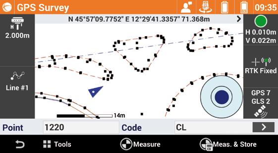 Levantamientos y replanteos Recopilación de datos, no solo coordenadas El fin principal con el que utilizamos el equipo topográfico es la medición de la posición de los puntos, pero con X PAD es