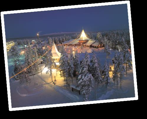 7 Día 6º (23/12) ISO SYÖTE -ROVANIEMI-ESPAÑA Aldea de Santa Claus Desayuno buffet. Salida en autocar hacia Rovaniemi, la capital de la Laponia finesa.