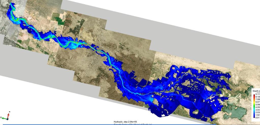 Resultados de Aplicación del Modelo Hidrológico Iber En la Cuenca Chira Piura