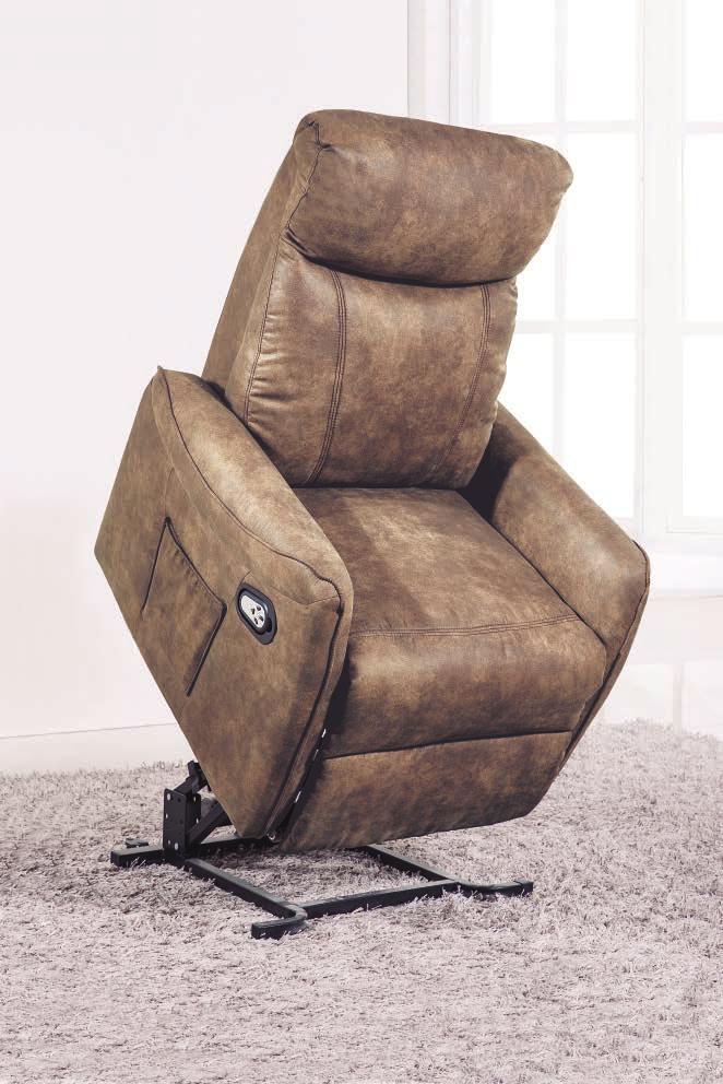 Mister El sillón relax Mister cuenta con mecanismo de doble motor que nos permite situar el asiento y el respaldo de forma independiente.