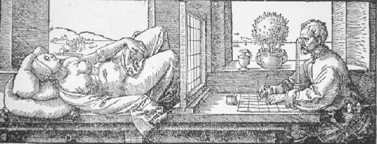 El uso de la perspectiva por los artistas del renacimiento Figure: Ilustración de Albrecht Dürer, pintor