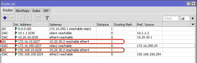 20.30.1 \ local-address=172.16.10.30 disabled=no 4. Configurar la ruta por default en R2 /ip route add dst-address=0.0.0.0/0 gateway=10.20.30.1 Tarea 4: Asignación dinámica de direcciones a clientes DHCP (laptops) a través de R2 1.