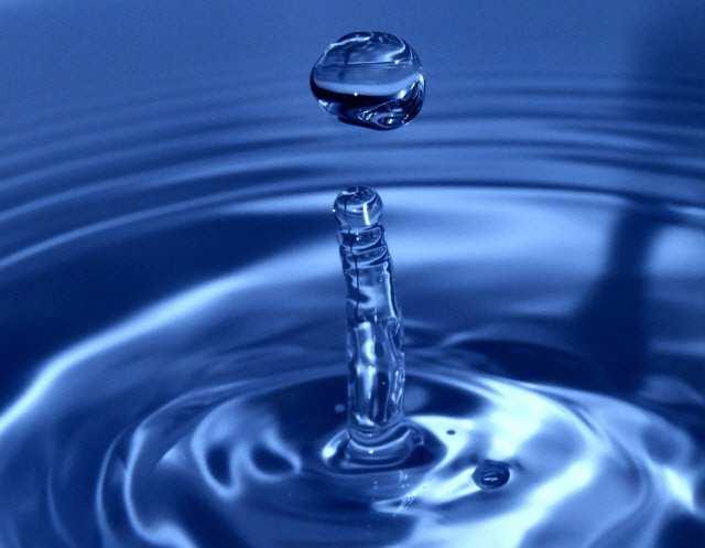 Propiedades físico-químicas del agua 2) Elevada fuerza de cohesión entre sus moléculas.