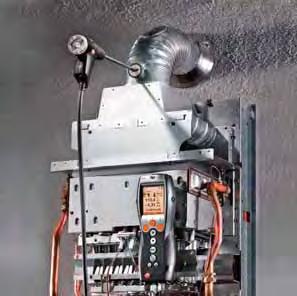 Una vez puesto a cero el sensor de presión tiene lugar el cálculo de la presión diferencial entre ambiente y chimenea.
