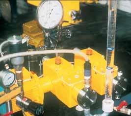 11m 3 /h + 500 bar - 9 mca presión aspiración 20 000 cp 15 % bomba de doble excéntrica (patente en tramitación).