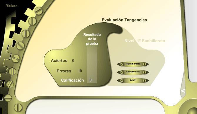 La primera pantalla nos da la posibilidad de elegir el nivel de la prueba: 3º y 4º de ESO, 1º de Bachillerato, y 2º de Bachillerato.