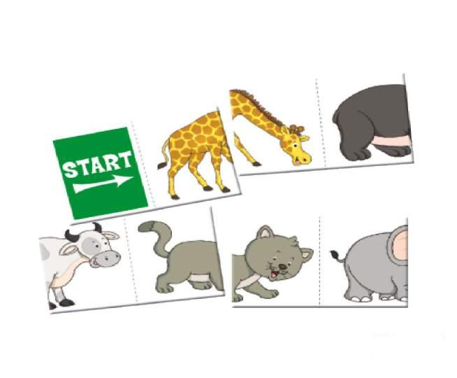 LU254 CADENA DE ANIMALES Precio: $ 5.880 ID CM: 1282819 Set de láminas de cartón con imágenes de animales para asociar.