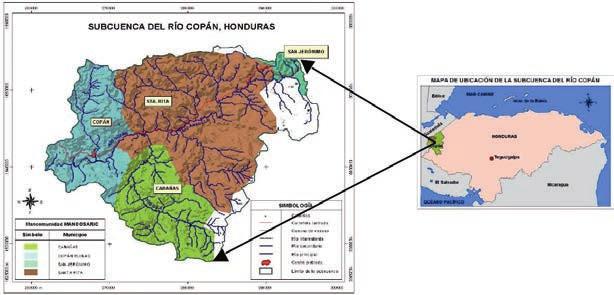 el Departamento de Copán, sin embargo, el 65% de los suelos está destinado a la actividad agrícola o ganadera.
