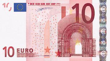 El billete de 10 euros (2002) Estilo de