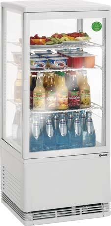 refrigerador es polivalente y puede utilizarse prácticamente en cualquier lugar Estantes regulable en altura, lo que permite una organización variable del interior de hasta 5 niveles en función del