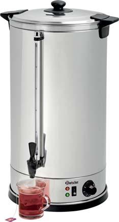 Con 28 litros, el dispensador de agua caliente permite preparar gran cantidad de bebidas calientes.