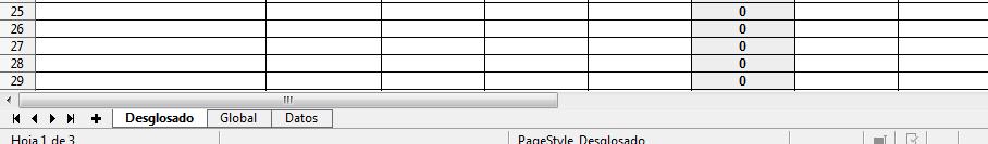La tercera y última es una pestaña denominada Datos, que es de uso interno para control de la aplicación para la correcta generación de la Excel. No manipule esta hoja.