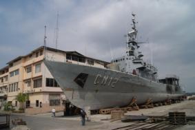 nueve), para apoyo a la gestión de riesgos. Fuerza Naval Recuperación de la Corbeta Los Ríos.