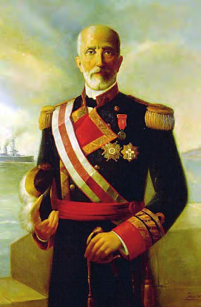 El contralmirante don José Ferrándiz Niño fue quien, siendo ministro de Marina, introdujo en 1909 los galones con coca en el sistema de divisas del Cuerpo General de la Armada.