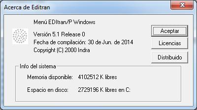 4.GESTOR DE EDITRAN/P (WINDOWS) 4.1.2. AYUDA EDITRAN WINDOWS dispone de un sistema de ayuda.
