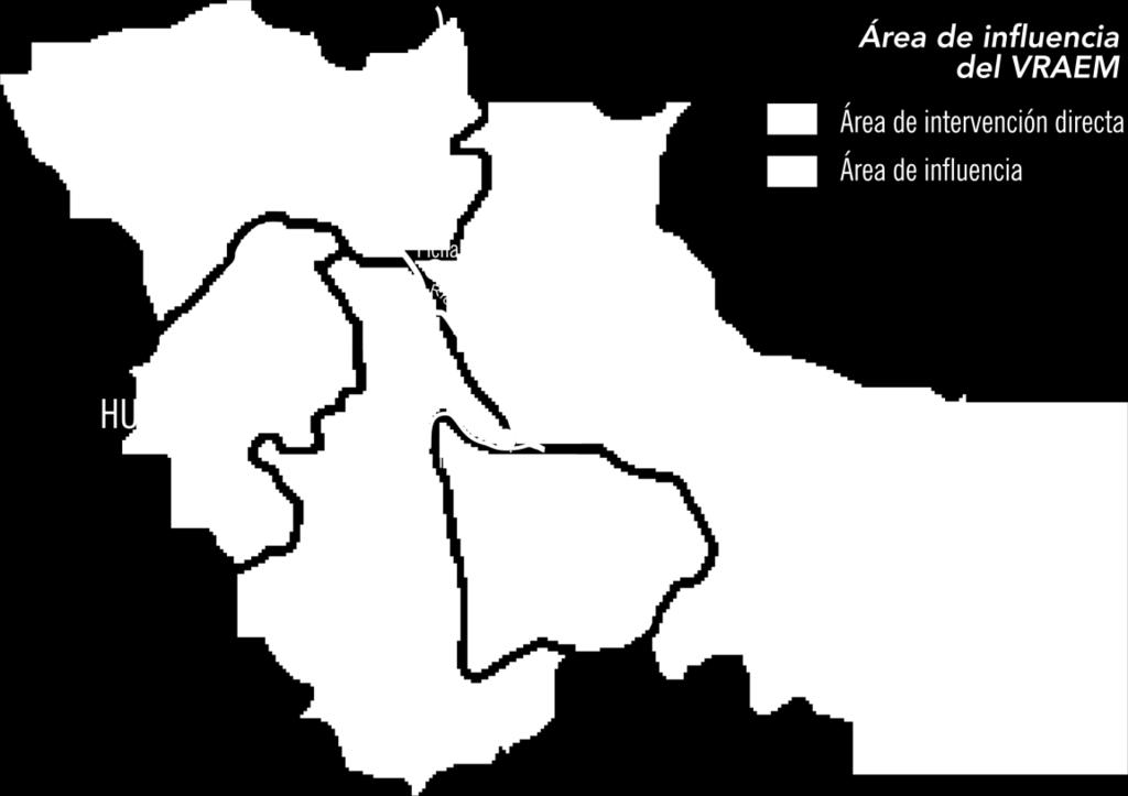 ENFOQUE TERRITORIAL DE LA GESTIÓN DEL CONFLICTO 1 Zona VRAEM 05 Regiones, 69 distritos que conforman EL ÁMBITO DEL VRAEM Superficie Territorial del VRAEM 58 163, 4 Km2.