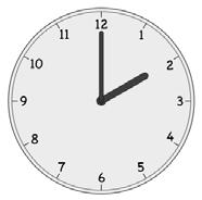 PROGRAMA DE ESTUDIOS EN MATEMÁTICAS DE LOS ESTÁNDARES DE EDUCACIÓN DE NYS Lección 11: Conjunto de problemas 1 5 3. Escribe la hora que aparece en cada reloj.