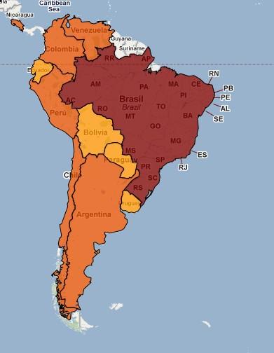 Penetración de SL: Brasil Venezuela Argentina