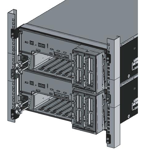 5. Monte el SPARC M10-4S de destino en el bastidor. Para obtener información sobre el procedimiento de montaje, consulte 3.4.2 Montaje del SPARC M10-4/SPARC M10-4S en el bastidor.