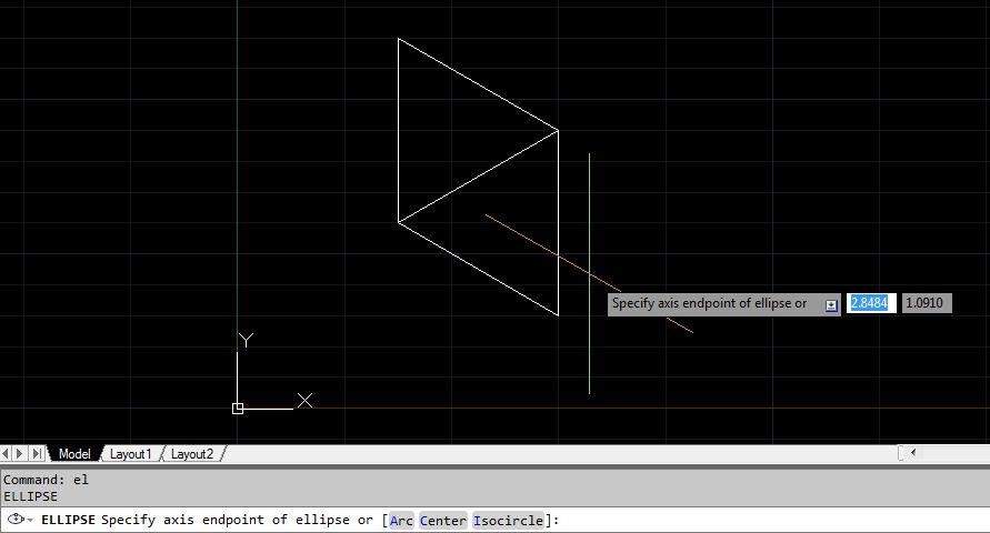 - Si definimos el ángulo en 90º, no se realizará la elipse pues el radio menor tendrá por valor 0. - En ángulos mayores la secuencias se invierten.