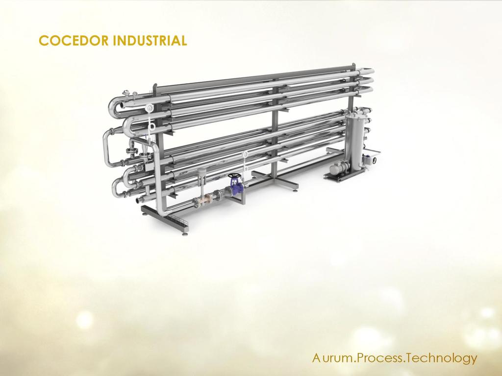 El cocedor industrial se utiliza en aplicaciones alimentarias.