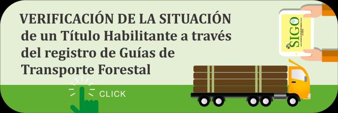 SIGO Permite registrar una Guía de Transporte Forestal (GTF).