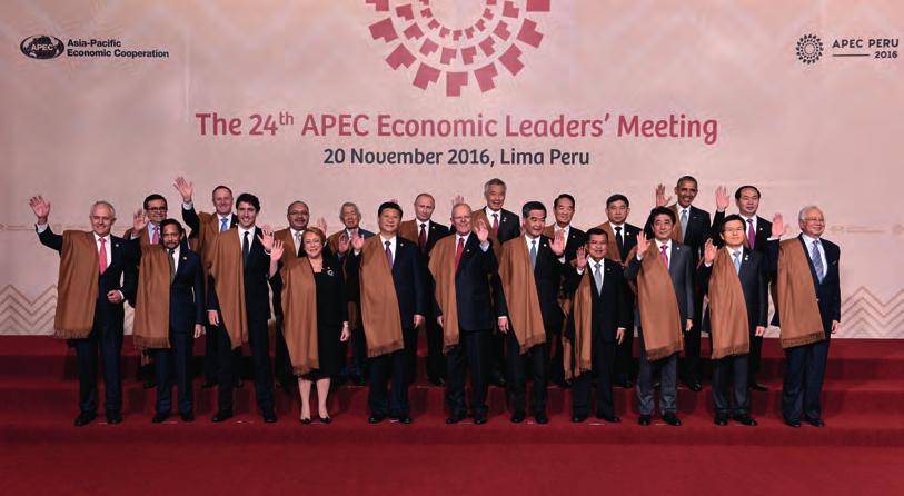 Semana de Líderes del Foro APEC 2016 14-20 NOV 2016 / LIMA - PERU Líderes de APEC firman Declaración Conjunta Los líderes de las 21 economías que integran APEC, subscribieron el domingo 20 de