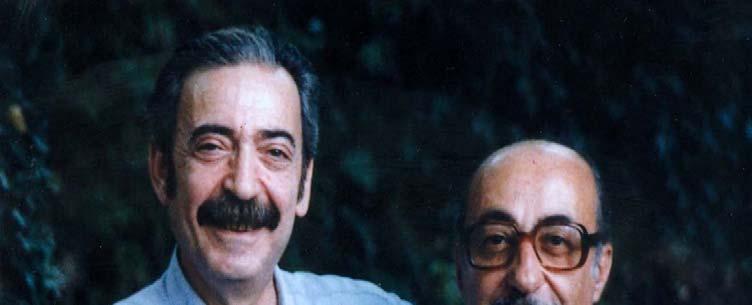 Juan Gelman y Jorge Enrique Adoum, París, 1986. Foto, cortesía de Nicole Adoum.