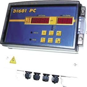 INSTRUMENTOS DE CONTROL MULTI DI.601 El instrumento DI 601 dispone de un microprocesador de elevadas prestaciones, que permite realizarla la medida y la regulación de Cl, Ph, Rx y temperatura.