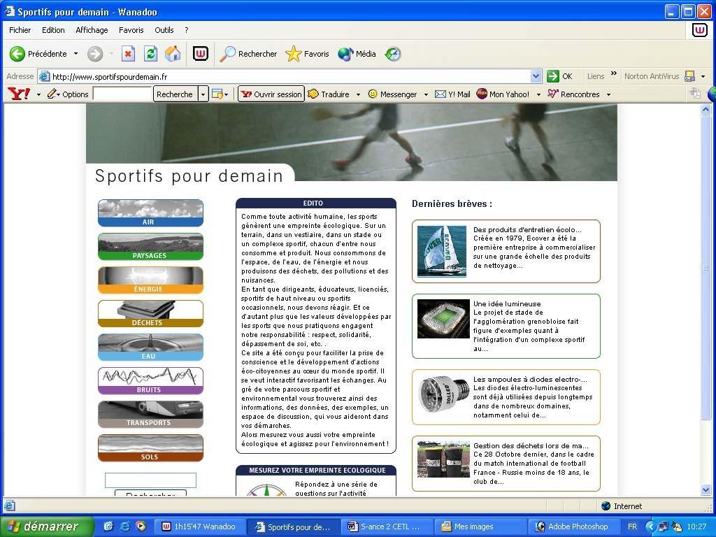 El web «sportifspourdemain.